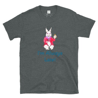 White Rabbit Time Short-Sleeve Unisex T-Shirt