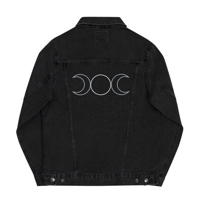 Goddess Embroidered Denim Jacket