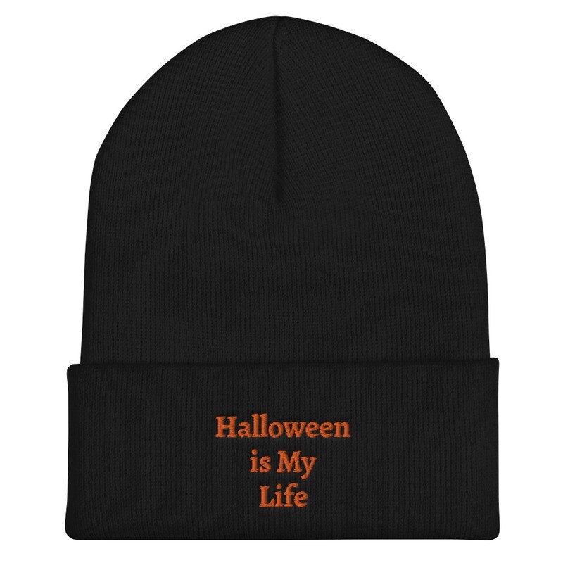 Halloween Is My Life Cuffed Beanie