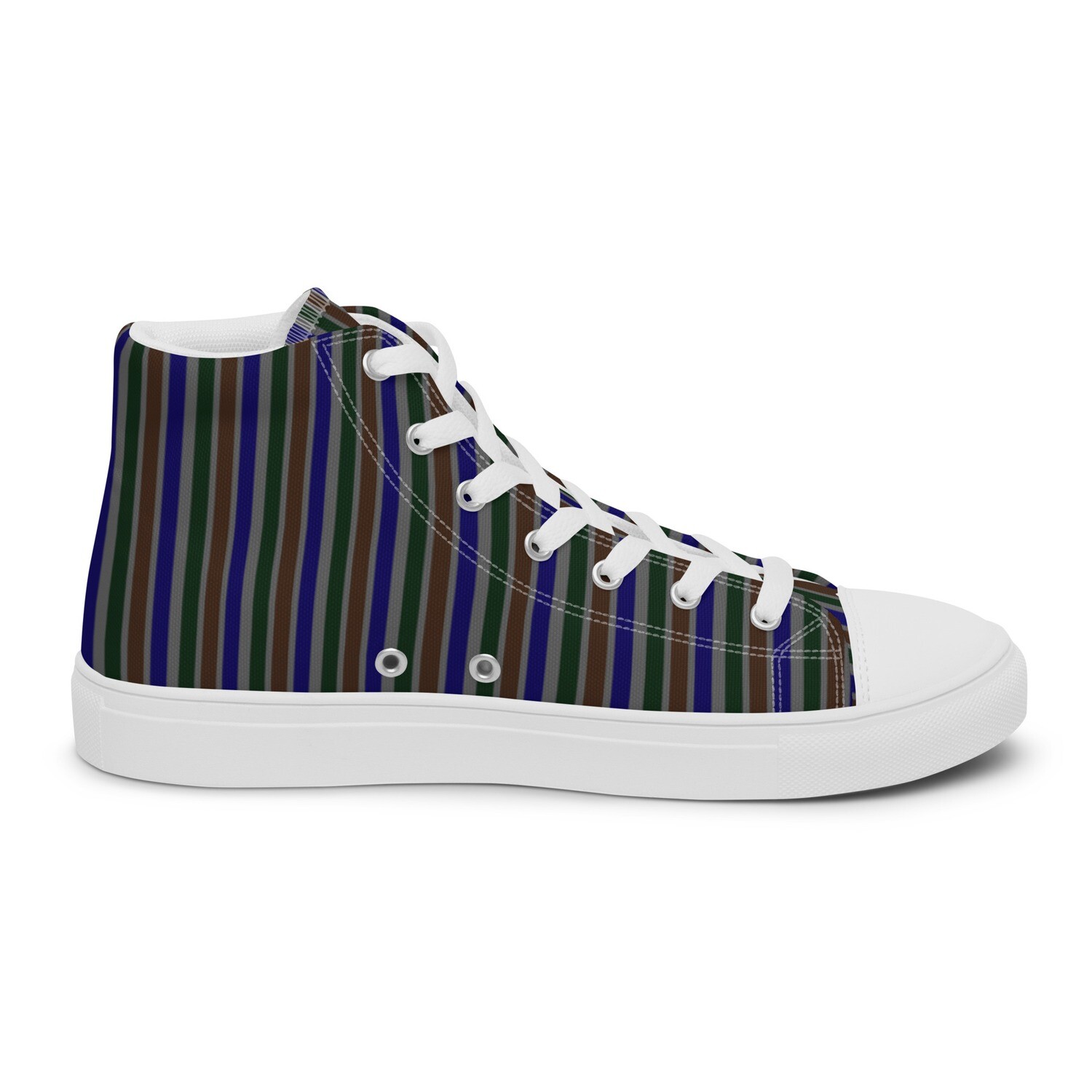 Forest Witch Striped Women’s high top canvas shoes