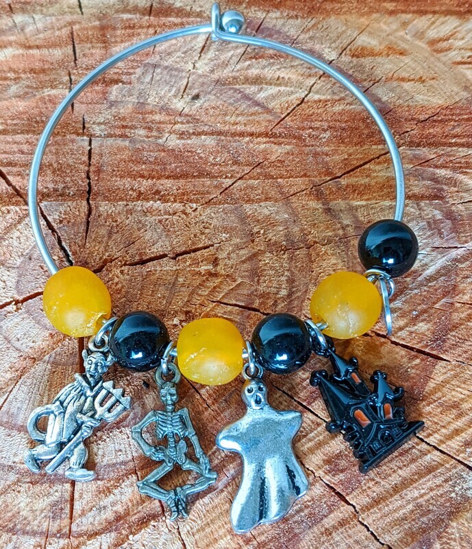 Trick Or Treat Bangle Bracelet
