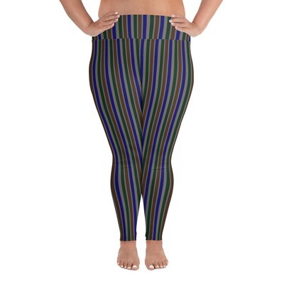 Forest Witch Striped Plus Size Leggings