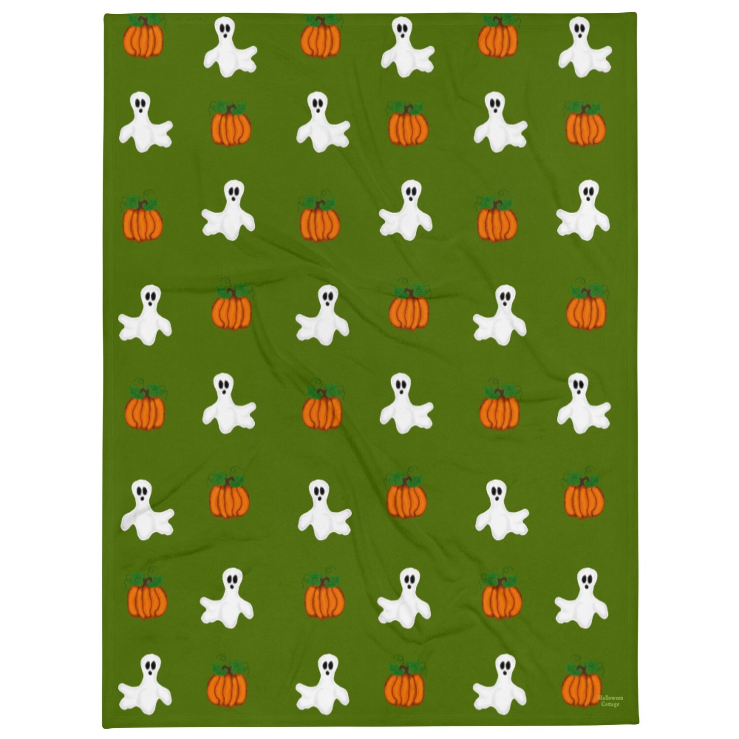 Ghosts and Pumpkins Throw Blanket