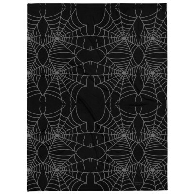 Spider Webs Throw Blanket