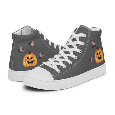 Spooky Halloween Women’s high top canvas shoes