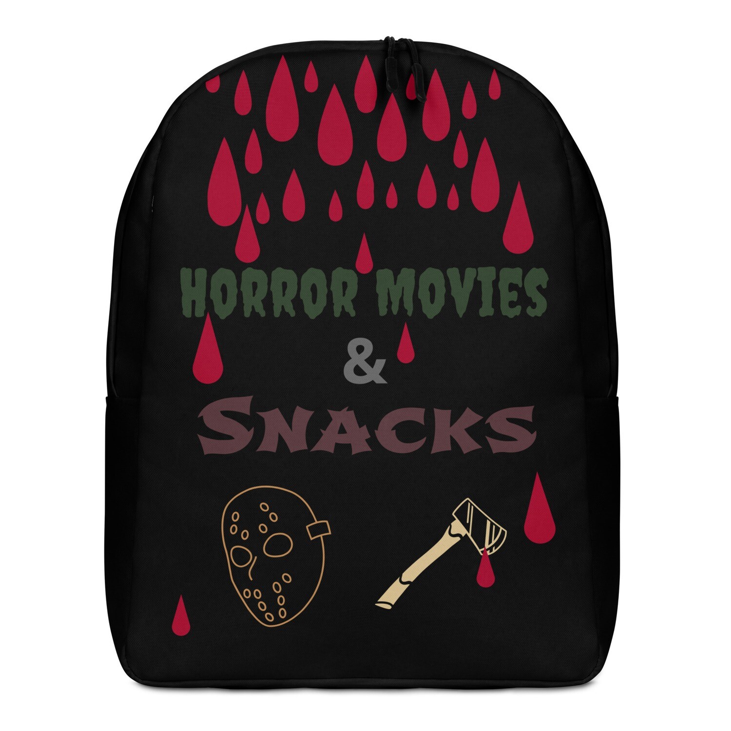 Horror Movies and Snacks Minimalist Backpack