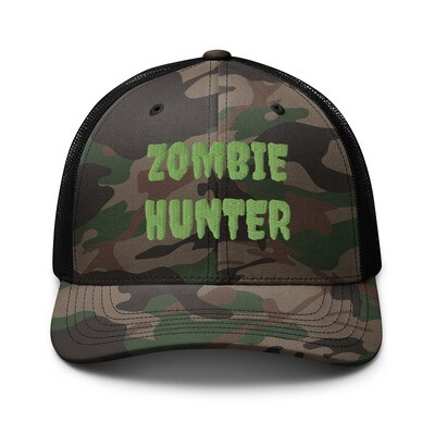 Zombie Hunter Camouflage trucker hat