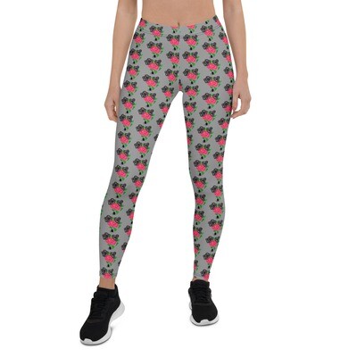 Gothic Roses and Spiders Leggings