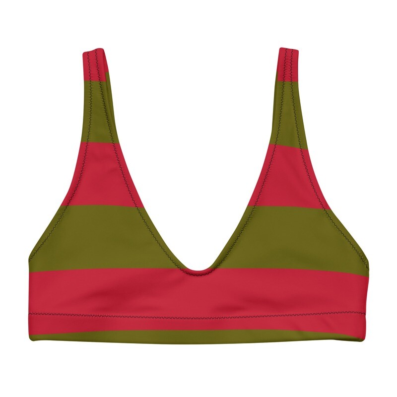 Freddy Krueger Recycled padded bikini top
