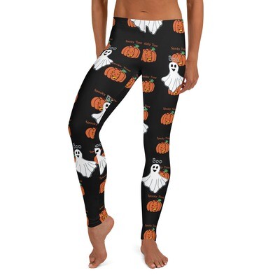 Jack O Lanterns and Ghosts Classic Halloween Leggings