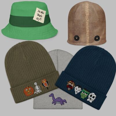 Embroidered Beanies and Hats
