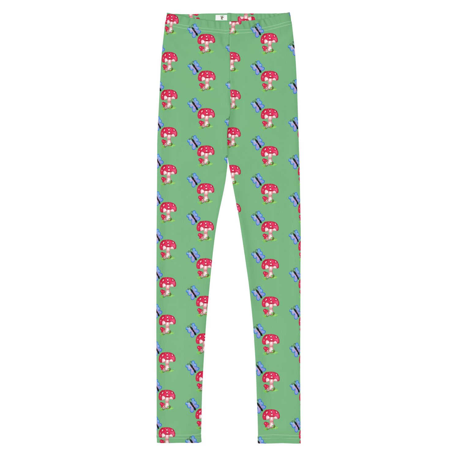 Cottage Mushrooms and Butterflies Youth Leggings