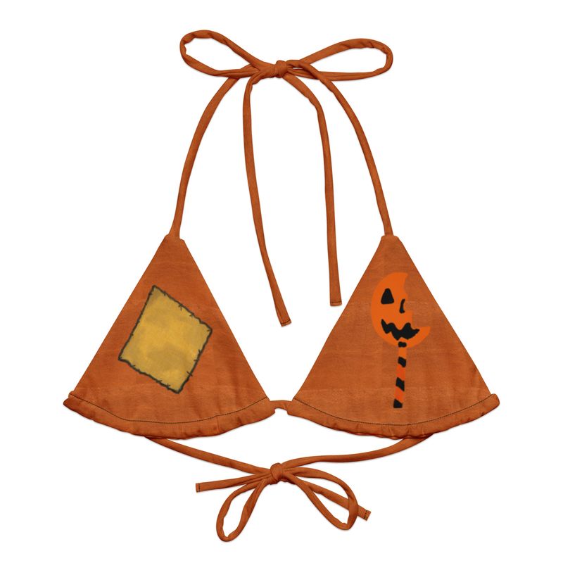 Trick R Treat Sam inspired recycled string bikini top