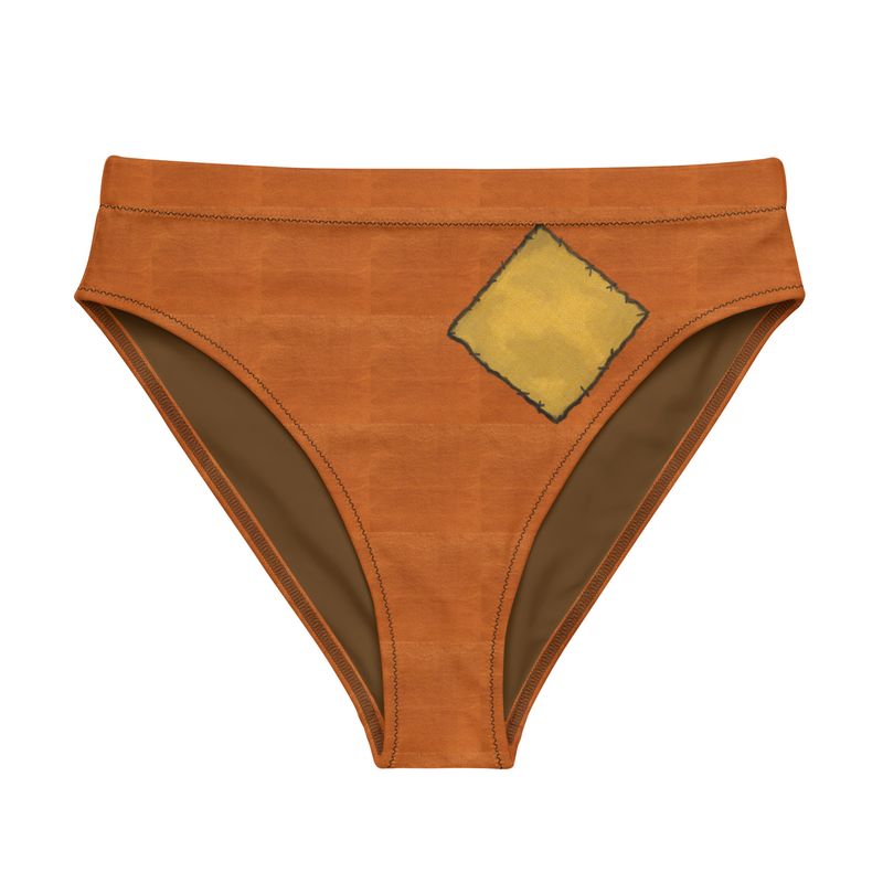 Trick R Treat Sam inpired Recycled high-waisted bikini bottom