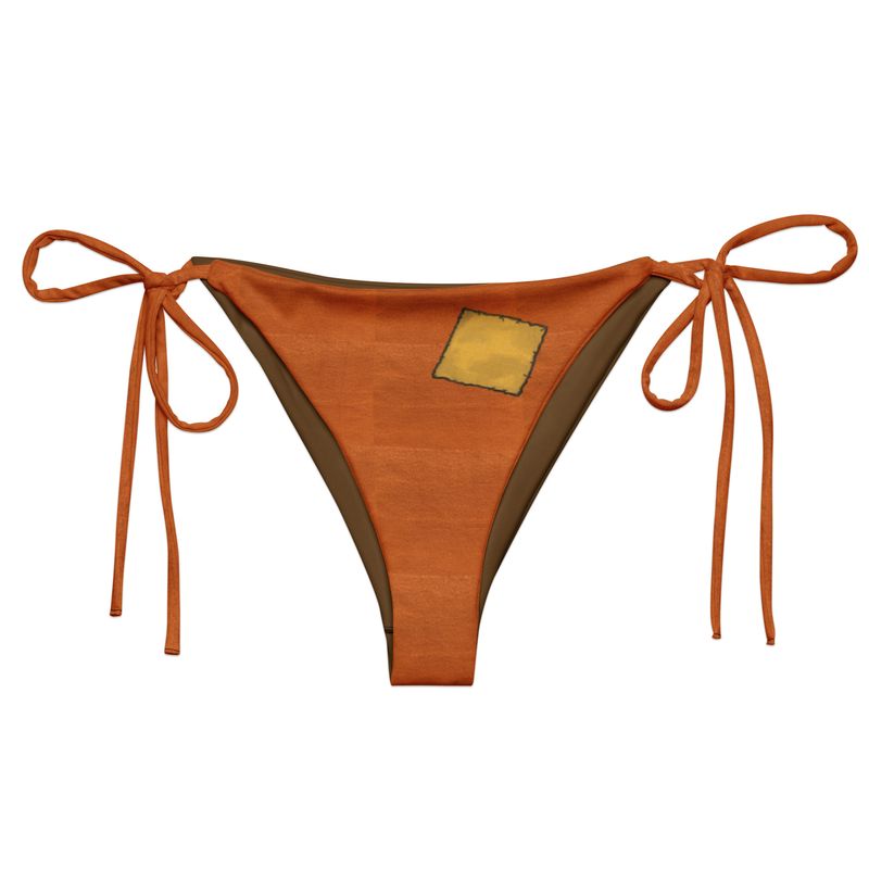 Trick R Treat Sam inspired recycled string bikini bottom