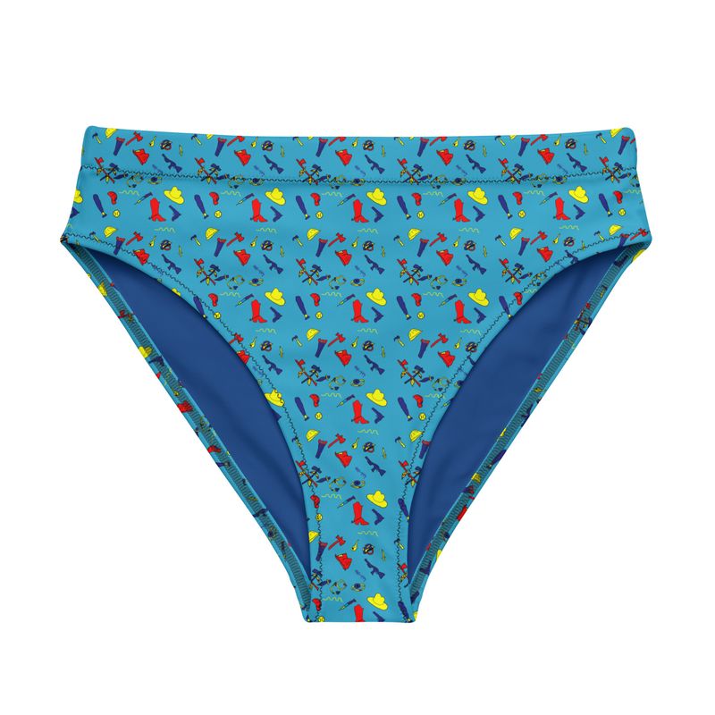 Chucky Recycled high-waisted bikini bottom