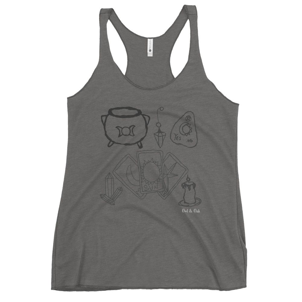 Divination Tools Women's Racerback Tank