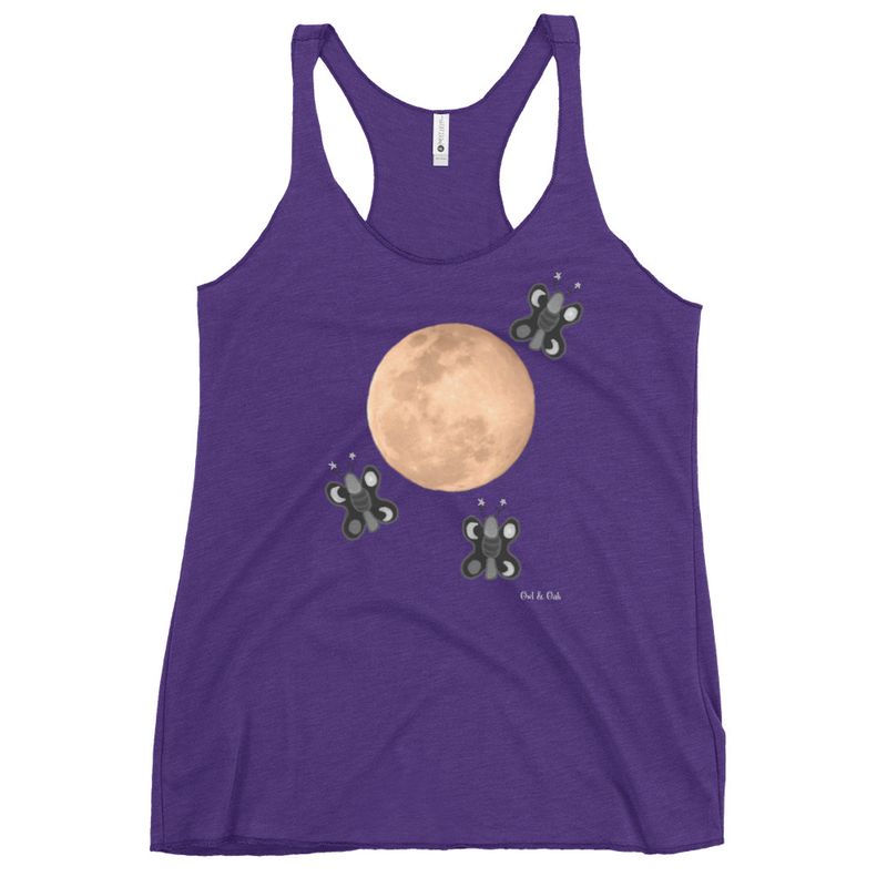 Lunar Moths Women's Racerback Tank