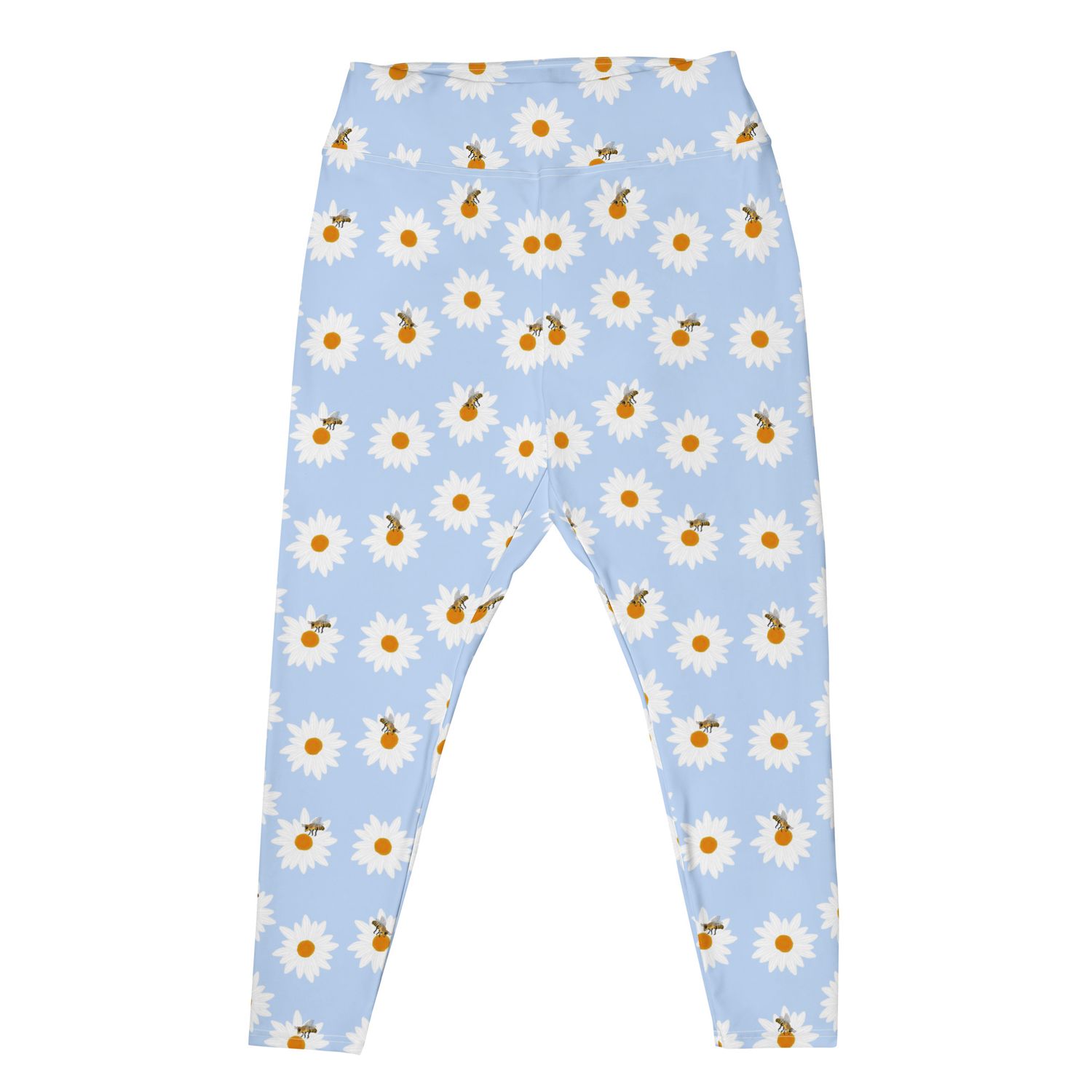 Daisies And Bees Plus Size Leggings