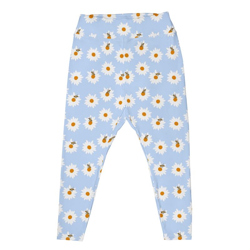 Daisies And Bees Plus Size Leggings