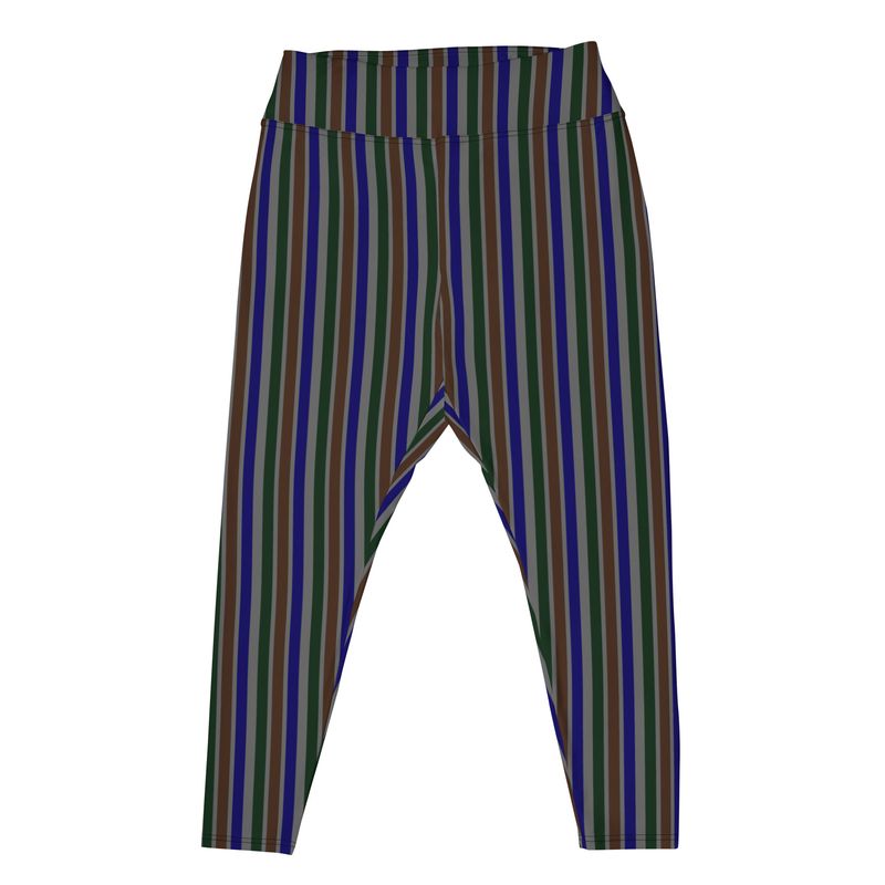 Forest Witch Striped Plus Size Leggings