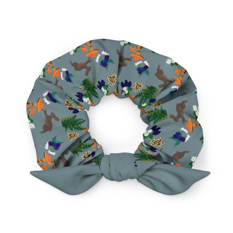 Forest Foraging Recycled Scrunchie