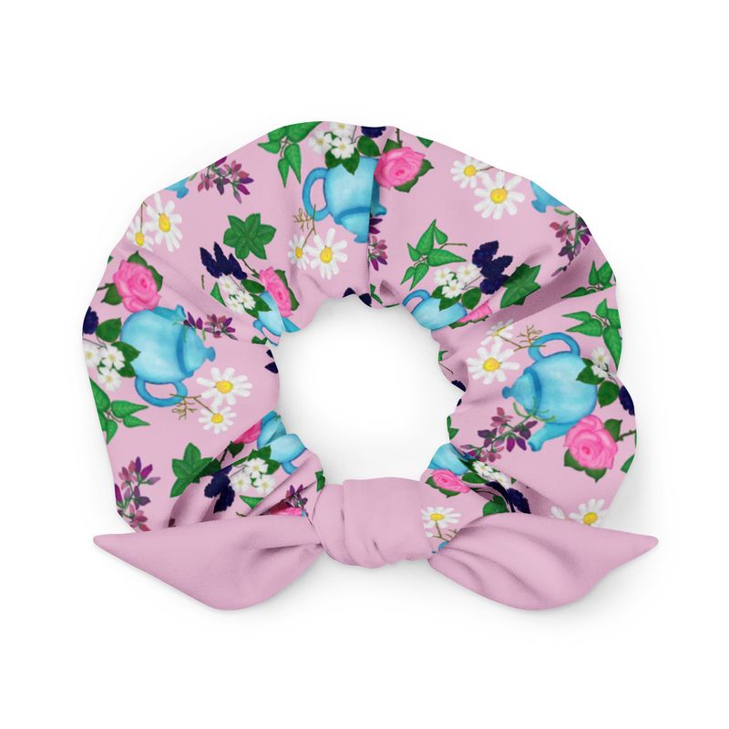 Tea Time Recycled Scrunchie