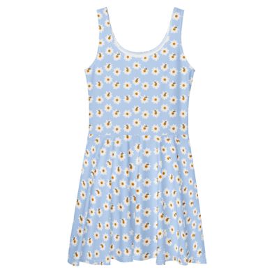 Daisies and Bees Skater Dress