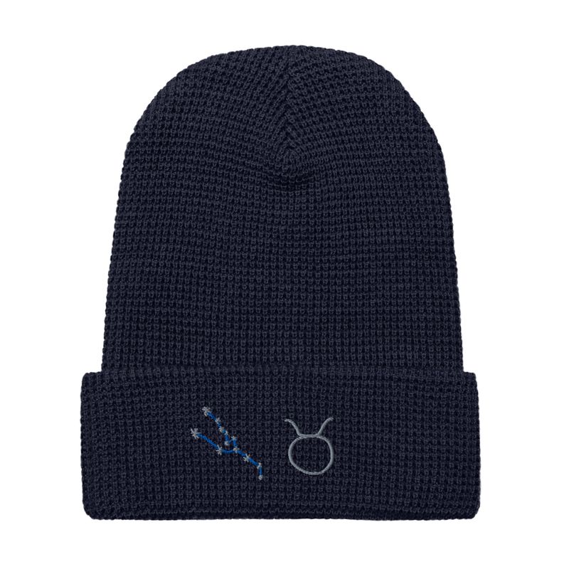 Taurus Constellation and Zodiac Sign Waffle beanie