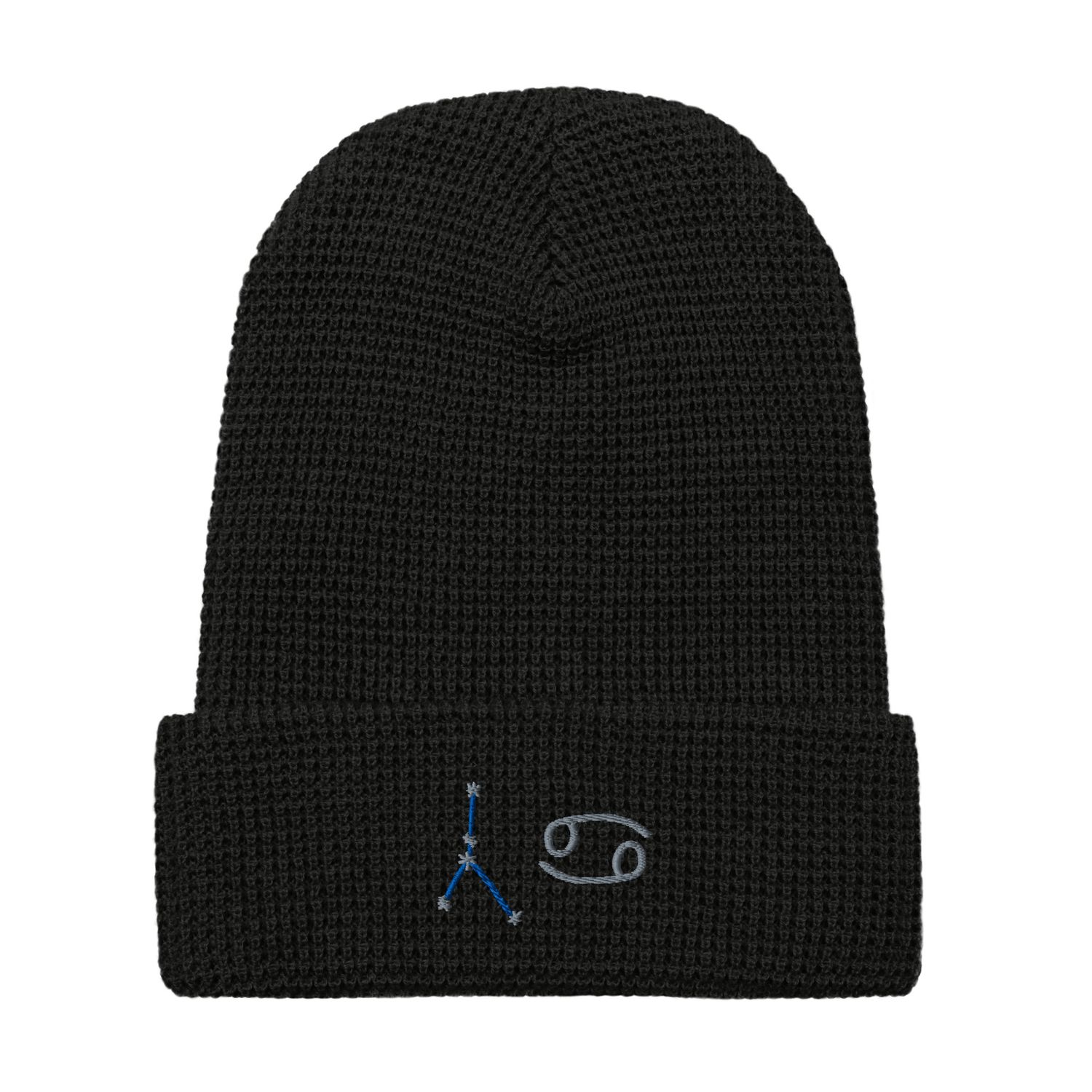 Cancer Constellation and Zodiac Sign Waffle beanie