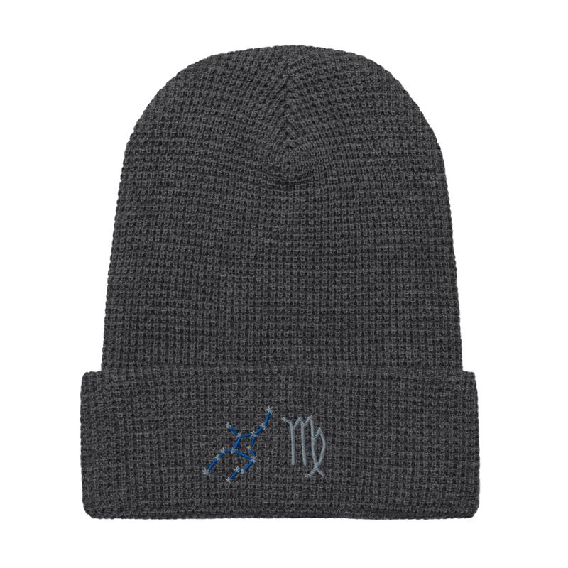 Virgo Constellation and Zodiac Sign Waffle beanie