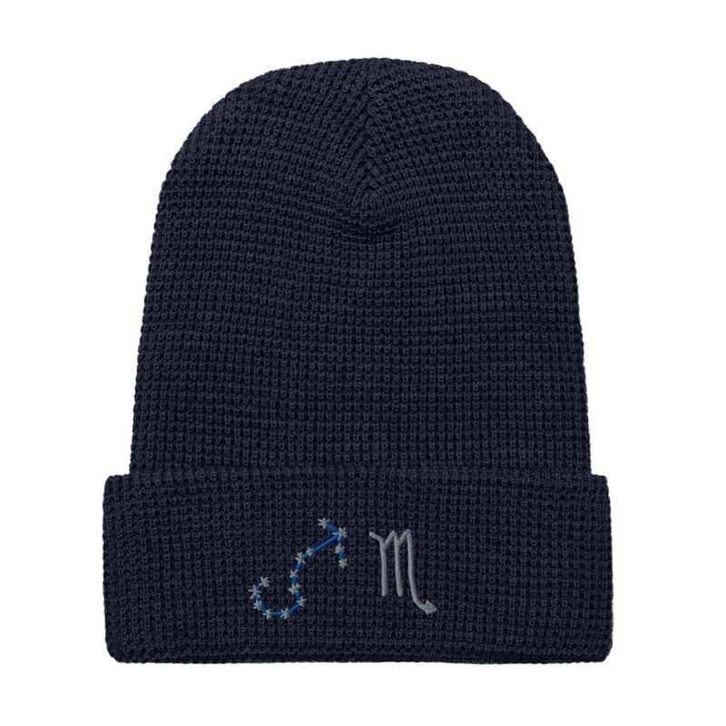 Scorpio Constellation and Zodiac Sign Waffle beanie