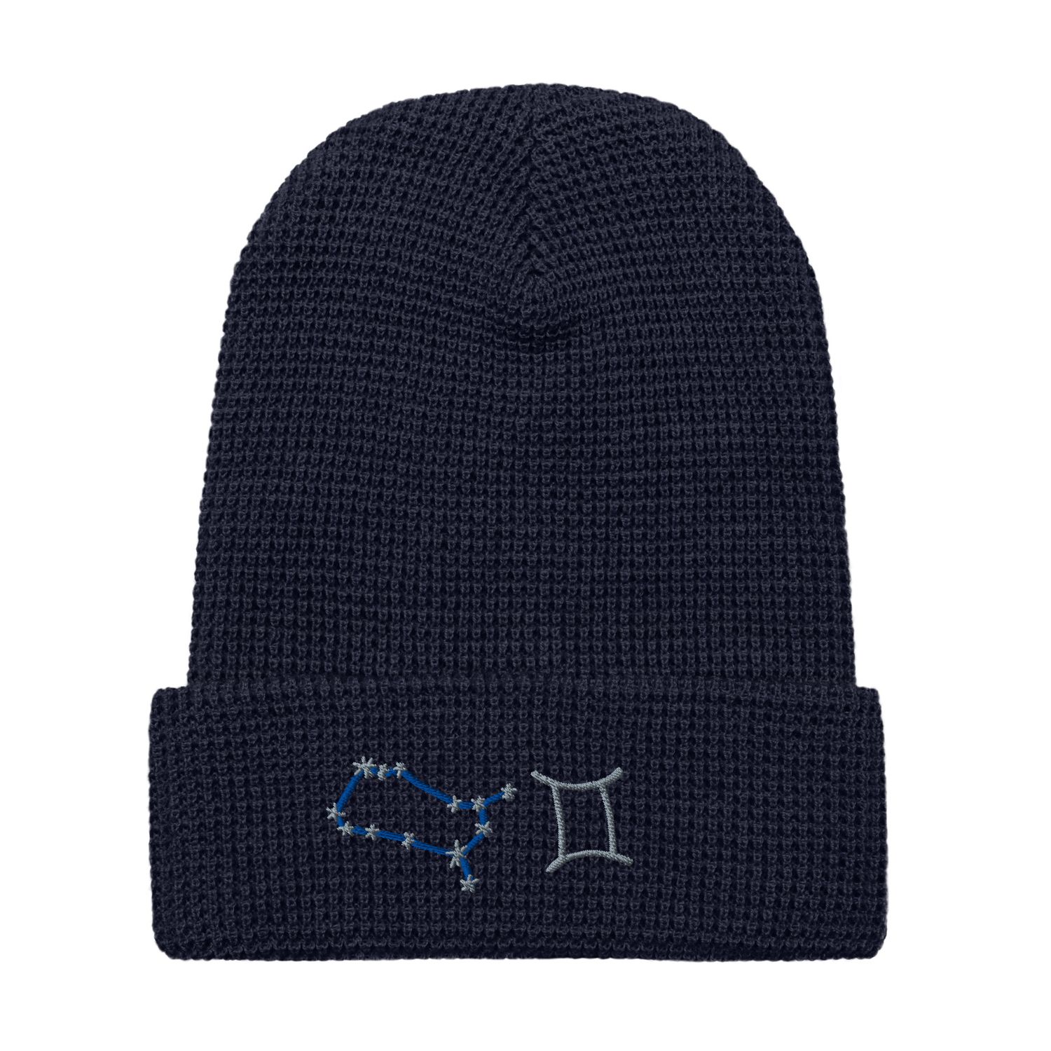 Gemini Constellation and Zodiac Sign Waffle beanie