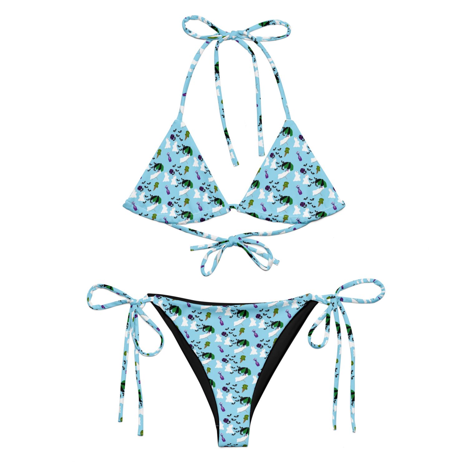 Summerween Ghost Beach Party Recycled String Bikini