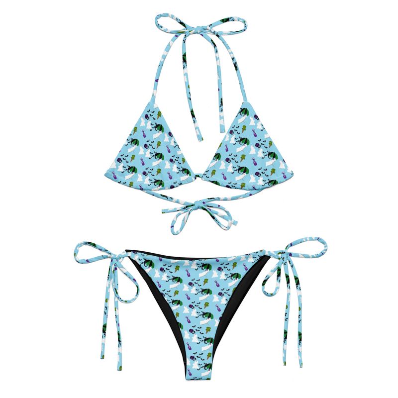Ghost Beach Party Recycled String Bikini