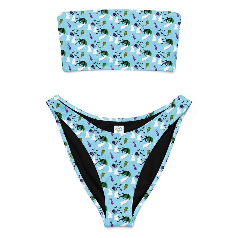 Ghost Beach Party Recycled Bandeau Bikini