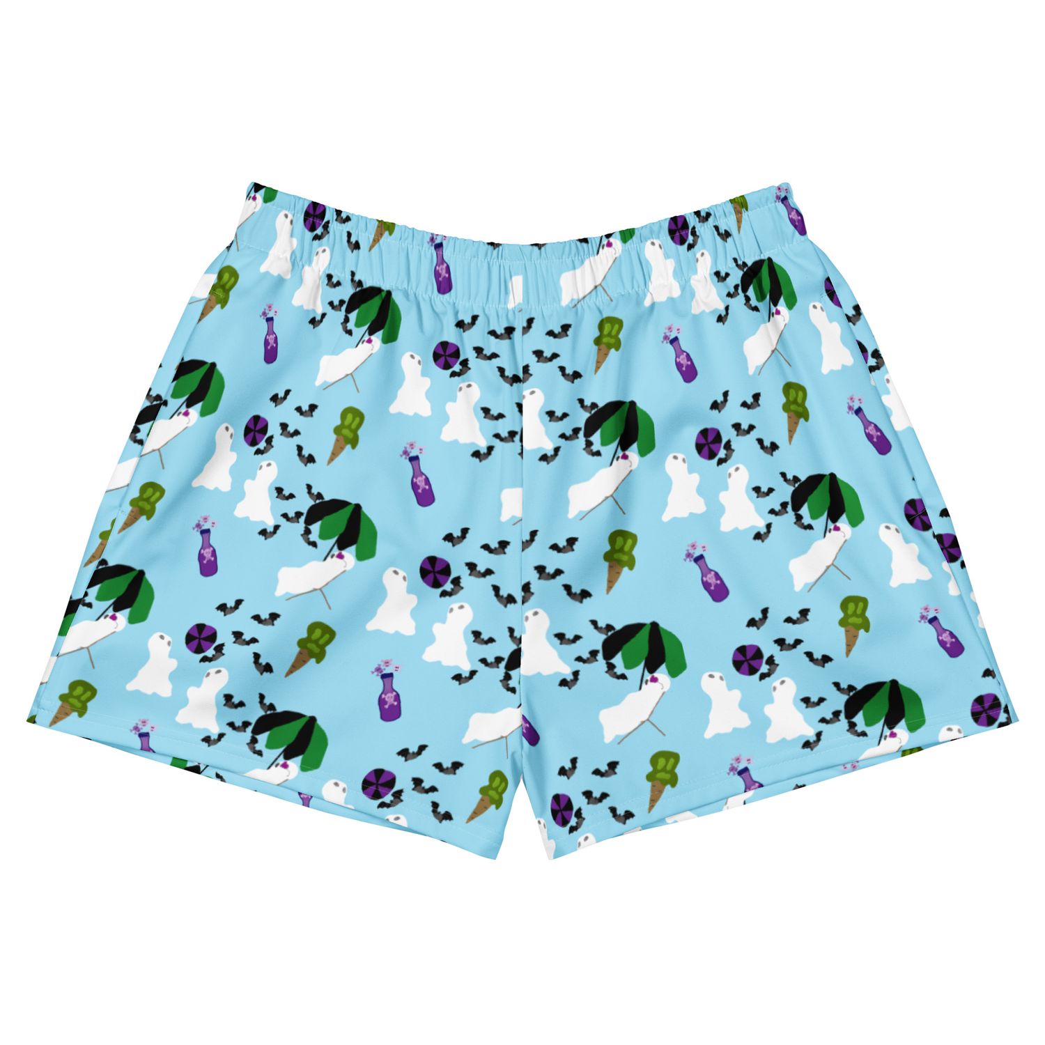 Summerween Ghost Beach Party Swim Shorts