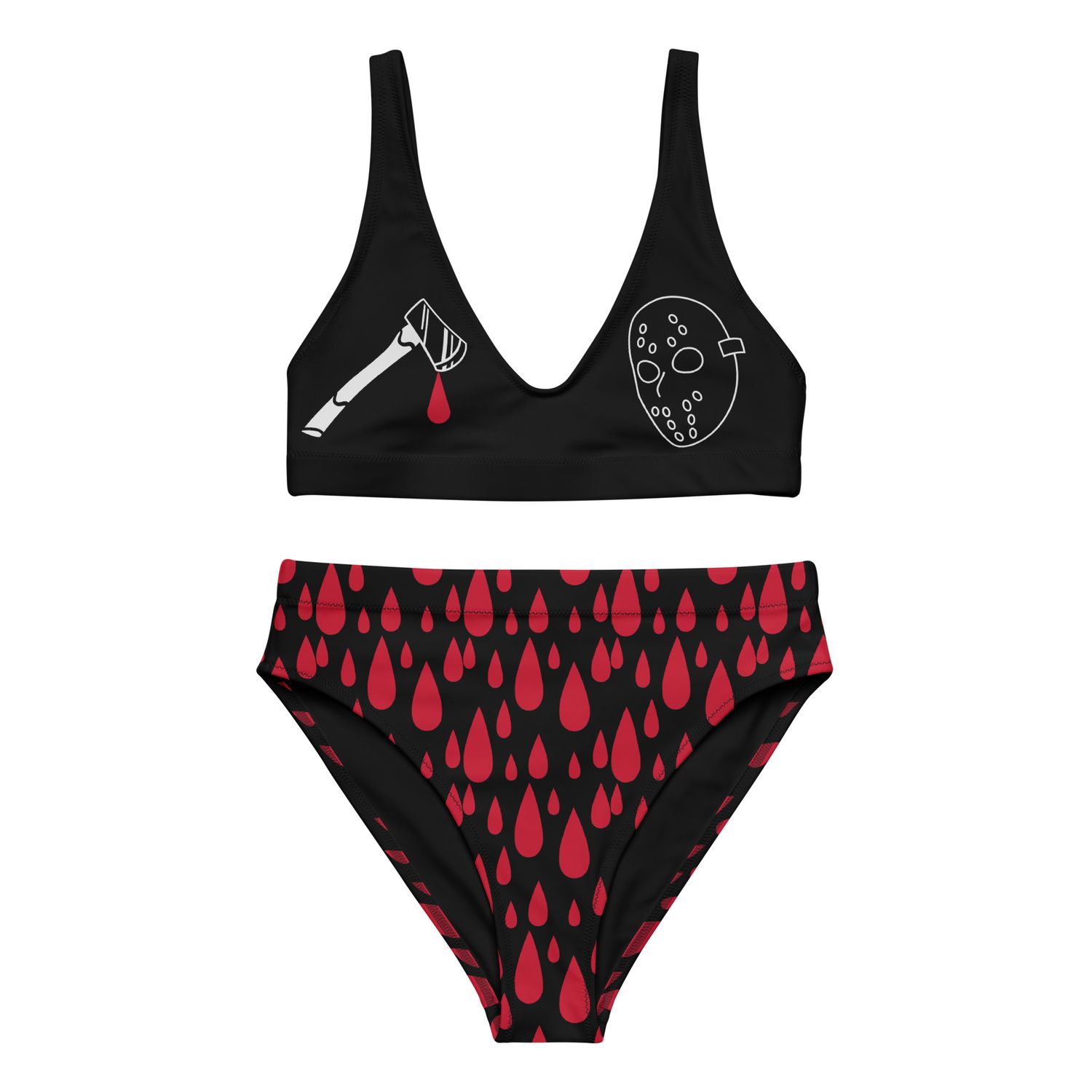 Summerween Horror Recycled High-Waisted Bikini