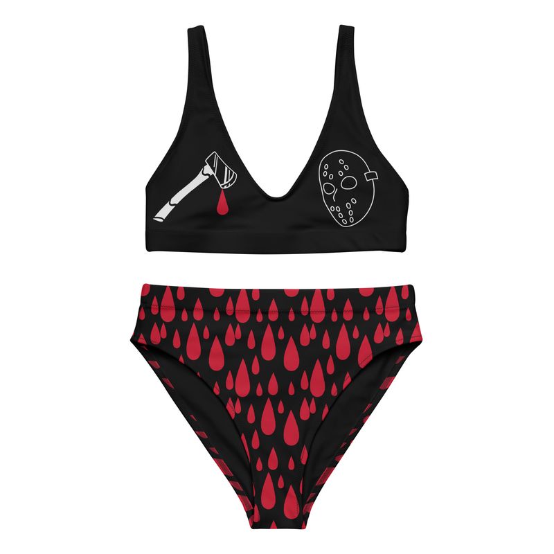 Horror Recycled High-Waisted Bikini
