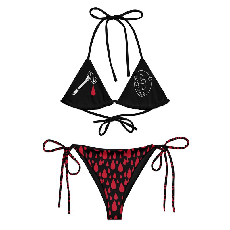 Horror Recycled String Bikini