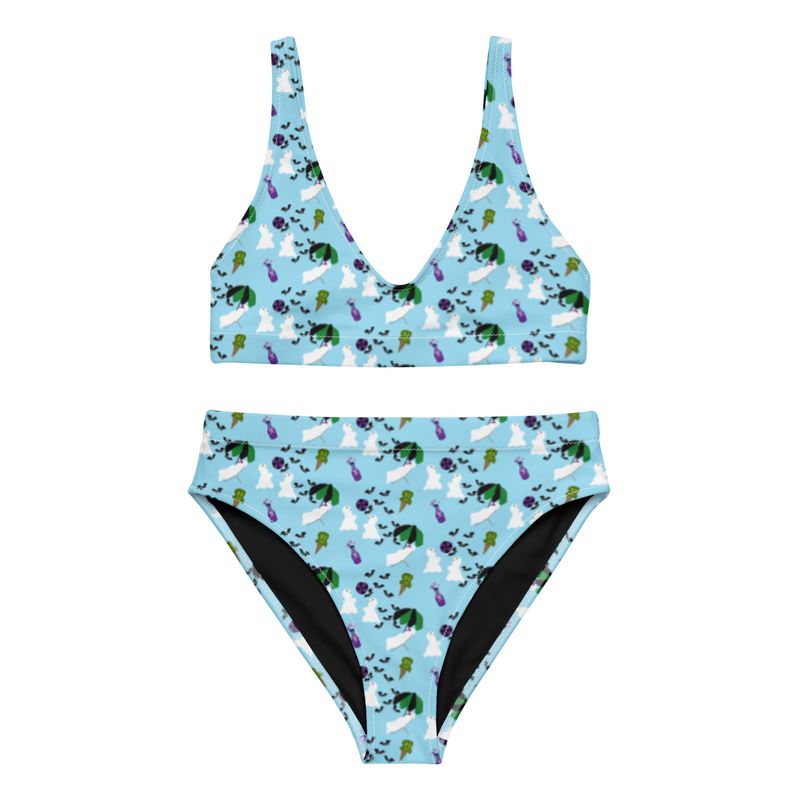 Ghost Beach Party Recycled High-Waisted Bikini