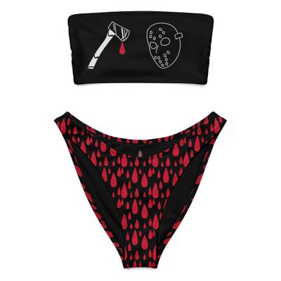 Horror Recycled Bandeau Bikini