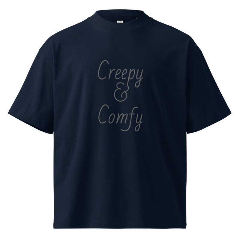 Creepy & Comfy Unisex Organic Oversized High Neck T-Shirt