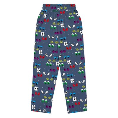 Spooky Eyes Wide-Leg Joggers