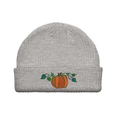 Fall Pumpkin Fisherman beanie