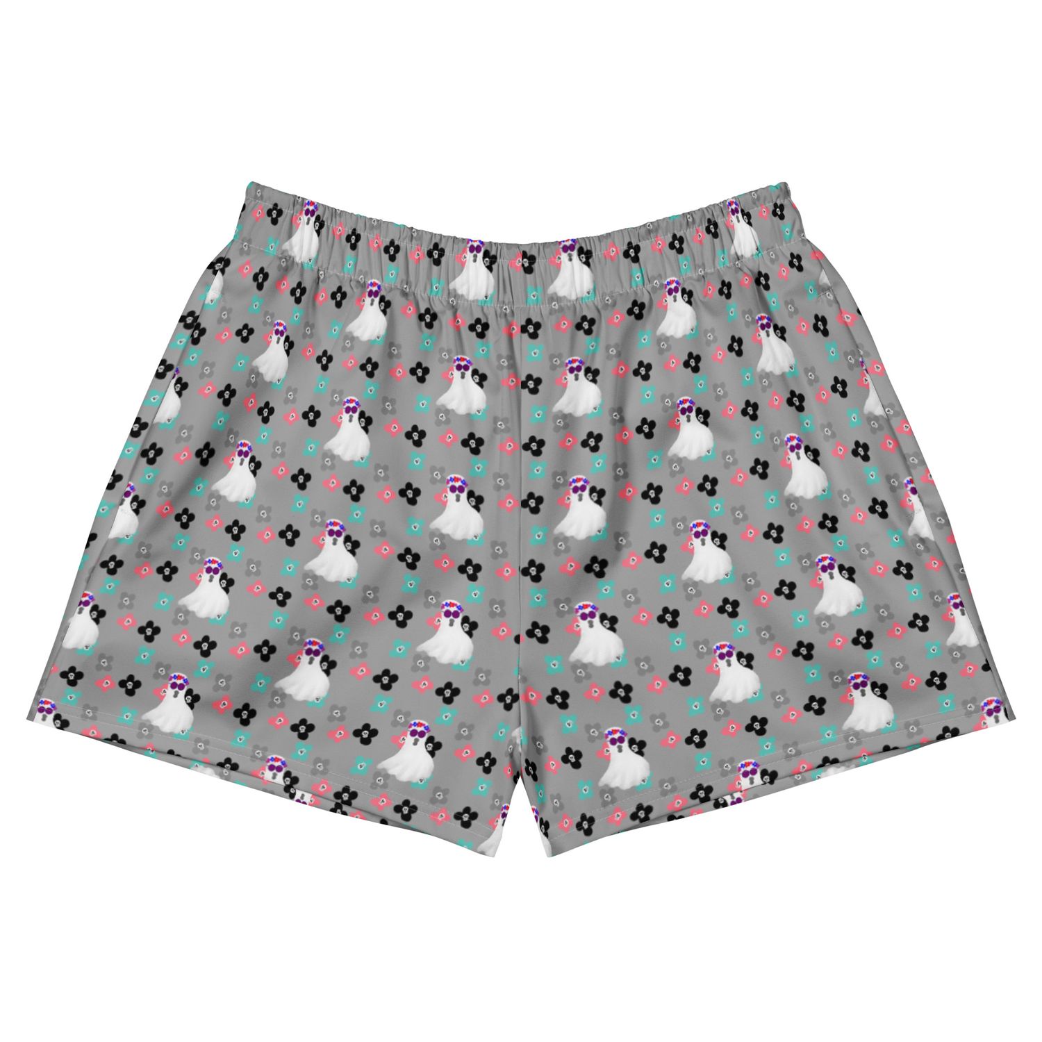 Summerween Hippie Ghost Swim Shorts