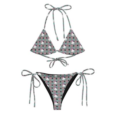 Summerween Hippie Ghost Recycled String Bikini