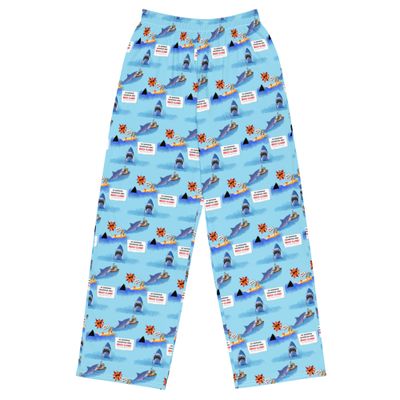 Jaws Don't Go In the Water Wide-Leg Pants