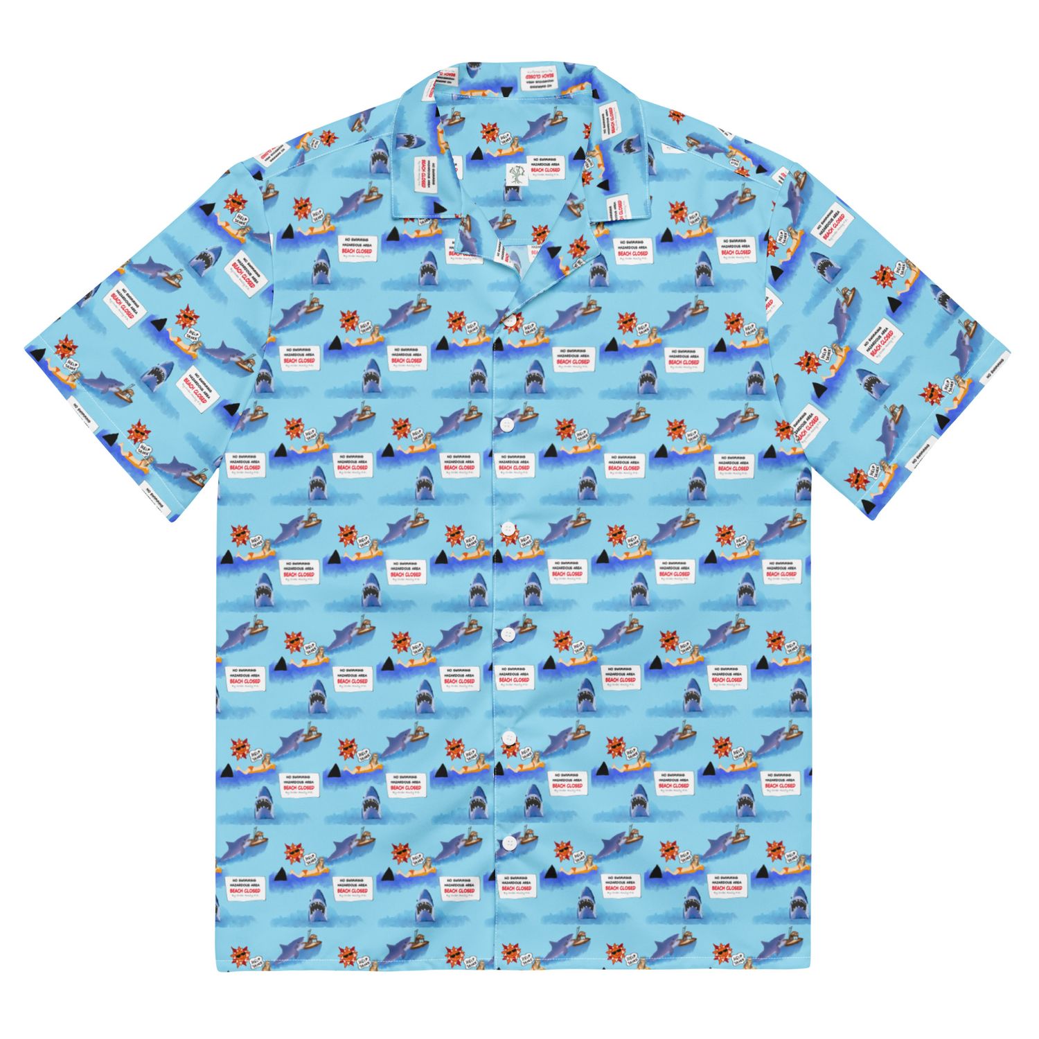 Jaws Don't Go In The Water Button Shirt