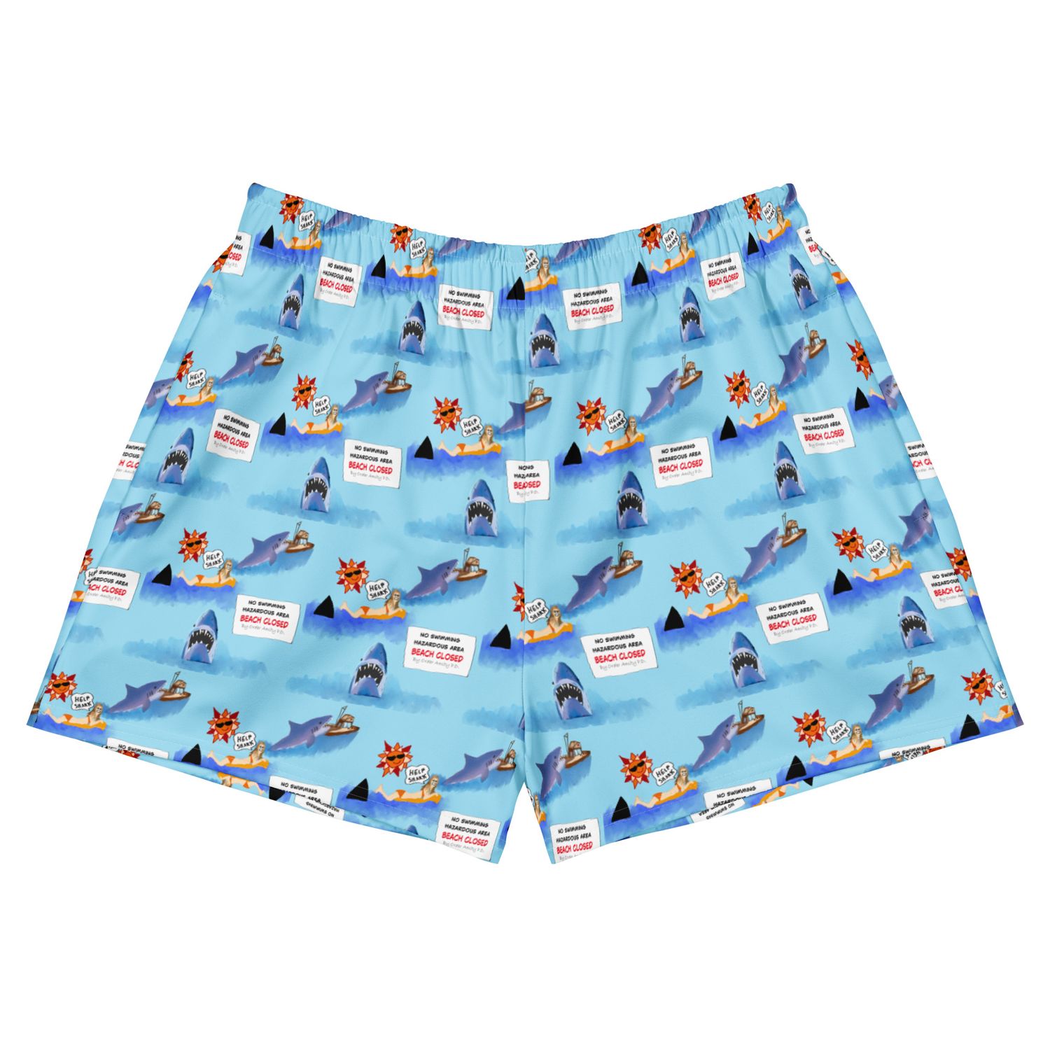 Jaws Don't Go In The Water Swim Shorts